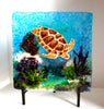 Diving Turtle - Layered Glass - 1