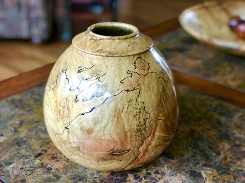 Spalted Maple and Walnut Vase