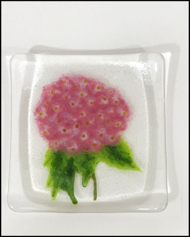 Pink Mophead Hydrangea Flower Tray