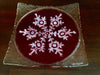 Vintage Ski Sweater Snowflake Plate - 10