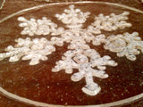 Vintage White Snowflake Plate -10
