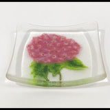 Pink Mophead Hydrangea Flower Dish