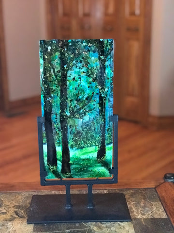 Winter Tree Glass Screen Votive